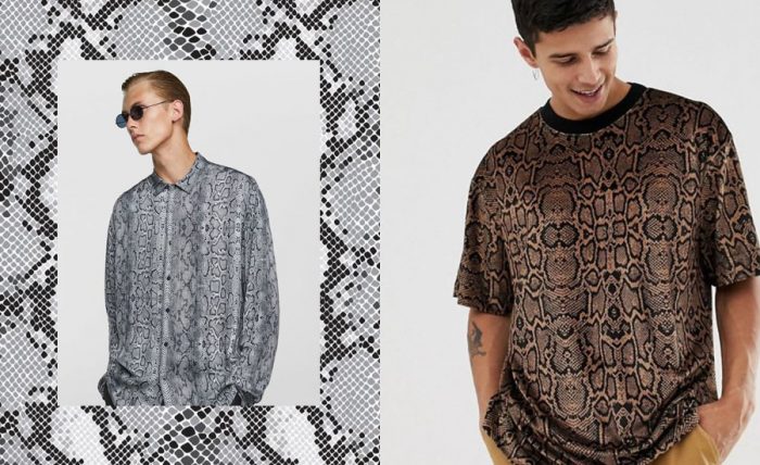 Snakeskin Print Men